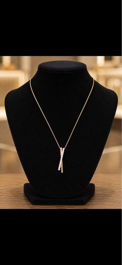 9ct Gold diamond chain