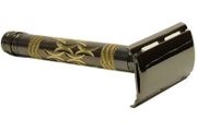 Parker Model 84 Three piece Metal Safety Razor with Brass and Gunmetal Finish