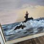 Lighthouse-oil painting on canvas Image 2