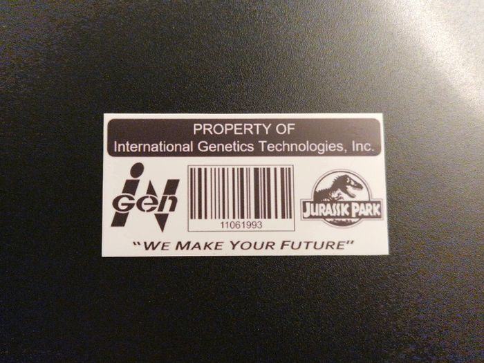 Jurassic Park Property of Ingen Magnet 75x40mm