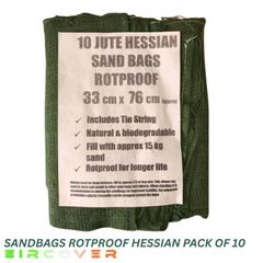 Sandbags Rot Proof Hessian 33cm x 76cm (13'x30')