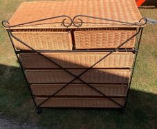 Wicker set of drawers