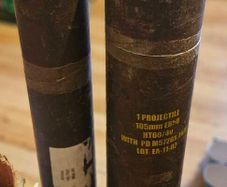 2 Cardboard Military Logistics Storage Tubes