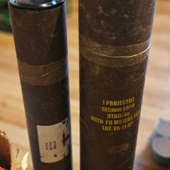 2 Cardboard Military Logistics Storage Tubes