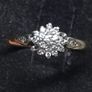 Vintage 9ct Gold Diamond Cluster Ring Fully Hallmarked London Size 50 Image 7