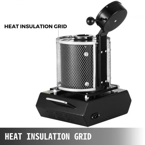 1KG Gold Melting Furnace 1350W Digital Melting Furnace Machine 1150C for Casting Refining