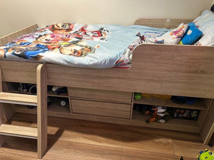 kids mid sleeper bed