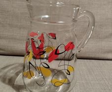 Vintage atomic glass jug