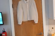 Only White Long Sleeved   Blouse.    S. M- 12  New.
