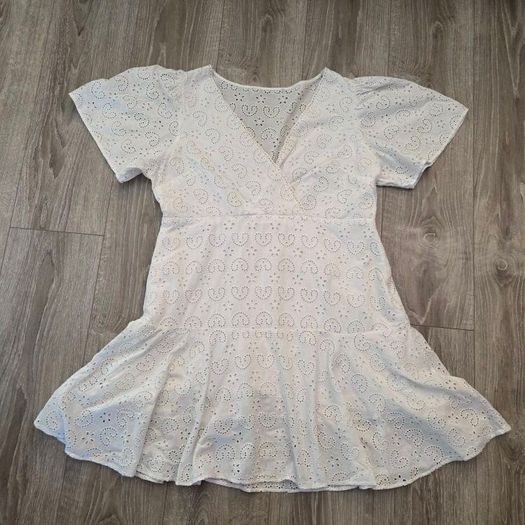 White summer dress, size 14