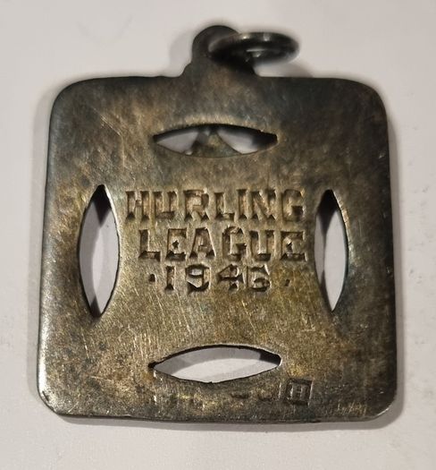 GAA Silver Medal Engraved & Hallmarked 1945 Hurling League 7.8g