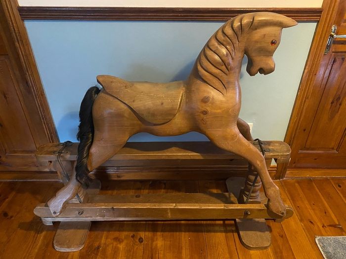 rocking horse solid wood hand crafted rocking horse ideal Christmas birthday gift