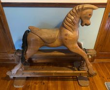 rocking horse solid wood hand crafted rocking horse ideal Christmas birthday gift