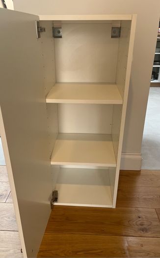 Ikea Metod wall cabinet with shelves door and wine rack 55x100cm