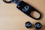 Brand New Lexus Dust Caps x4+ Lexus Locking Keyring