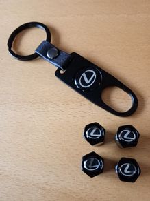 Brand New Lexus Dust Caps x4+ Lexus Locking Keyring