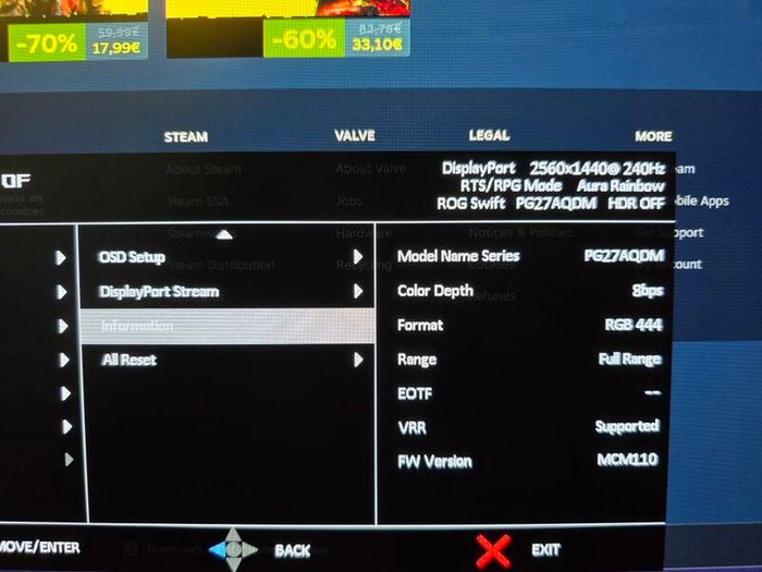 Asus ROG Swift Oled monitor