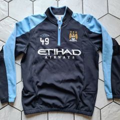 Vintage Umbro MCFC Manchester City jumper sweater jersey shirt Large L Mens