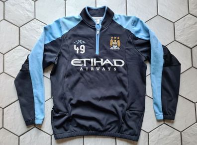 Vintage Umbro MCFC Manchester City jumper sweater jersey shirt Large L Mens