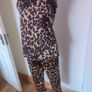 Leopard print satin nightwear  set UK14 EU42 Perfect condition Postage included Image 2