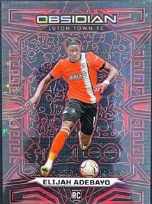 Elijah Adebayo Luton  Panini Obsidian  Red Pulsar 40/49 RC #72