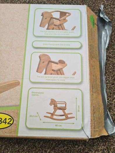 PLAYTIVE WOODEN rocking horse age 1+