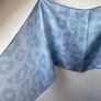 Paul Costelloe 100% Pure Silk Scarf Light Blue Abstract Print Image 2