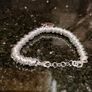 Mamas & Papas Silver Diamond Double Heart Bracelet Image 9