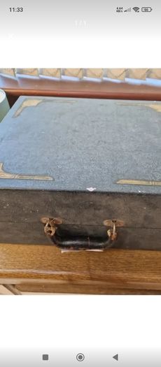 Vintage wind up record player
