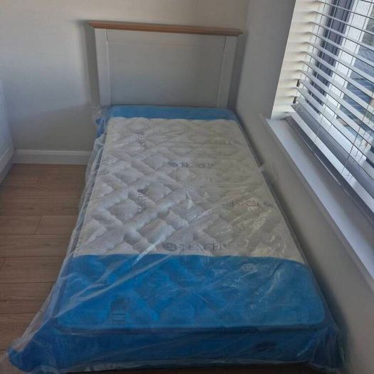 Brand New Single Bed Frame & Premium Leaba Mattress (Still in Plastic!)