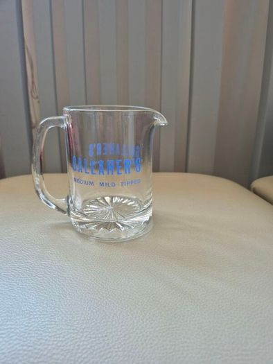Vintage Gallahers  Advertising Glass Water Jug Pub Memorabilia