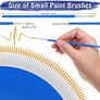 100Pcs Paint Brushes Small, Anezus Paint Brushes for Kids Fine Paint Brushes Set Detail Paint Brushes for Classroom Model Canvas Face Nail Art Acrylic Watercolor Paint Craft Supplies Image 6