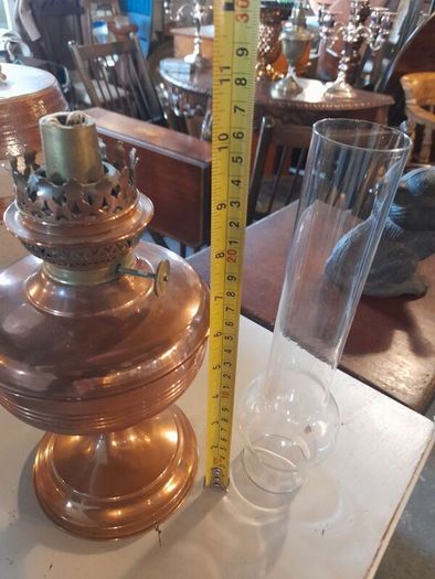 Antique Copper Oil Lamp
