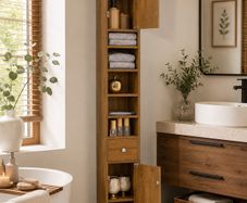 Slim Bathroom Storage Cabinet
