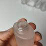 384 - Set of 5 Vintage Collectible Decorative Clear Glass Bottles Jars Inkwells Image 3