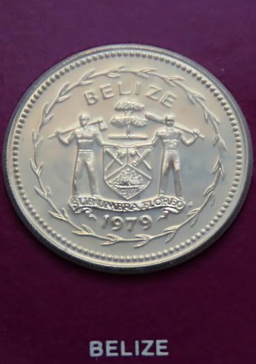 Rare Belize 1979 Coin Stamp cover BUNC Motmot only 808 coins made