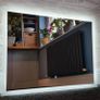 LED Bathroom Mirror Horizonatl Vertical Fit Touch Switch Bright Cold Light Vanity Makeup Cosmetic Made in EU Image 2