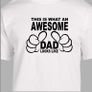 Fathers Day T-Shirt, Awesome, Worlds Greatest Dad T-shirt Image 4
