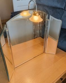 Vintage Ferrara Tri-Fold Dressing Table Mirror