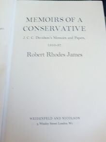 Memoirs Of A Consevative  1910 1937