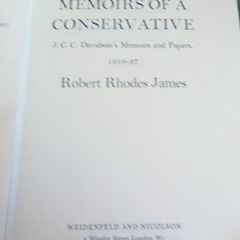 Memoirs Of A Consevative  1910 1937