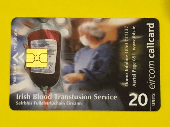 Callcard 1282 Irish Blood Transfusion Service IBTS