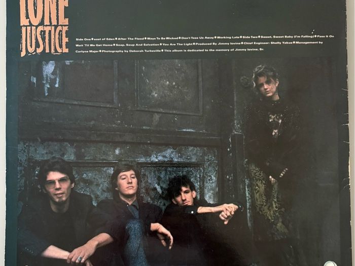 Lone Justice LP featuring Maria McKee on vocals. Record professionally cleaned and plays like new - cover is in nice shape. With original printed insert.  Cheaper than a Temple Bar pint. Bargain!