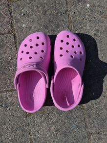 pink crocs