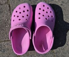 pink crocs