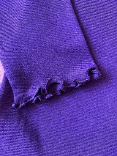 Brand new Girl's Purple Long Sleeve Ribbed Roll Neck Top