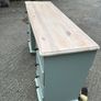 Painted pine dressing table with eight drawers Image 2