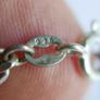Vintage Sterling Silver 925 Chain Bracelet 7,4" - 2,9g Image 9