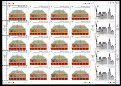 2009 United Nations New York World Heritage - Germany Commemorative Stamps Commemorative Stamps Sheet Mint Never Hinged (MNH)