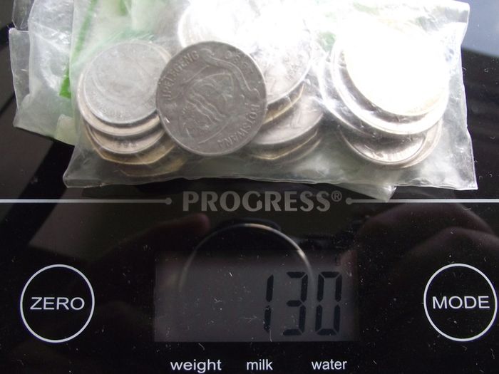 A Lot of 130 grams coins from Botswana (1976-2013)